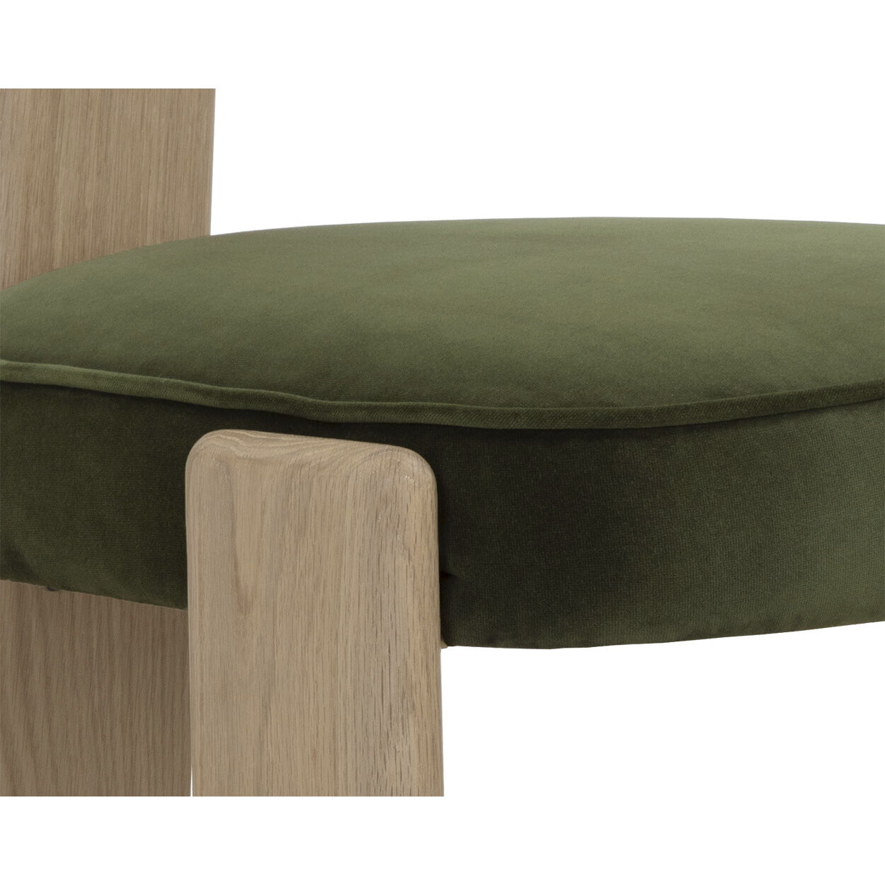 Horton Rustic Oak / Forest Green Dining Chair, Set Of 2